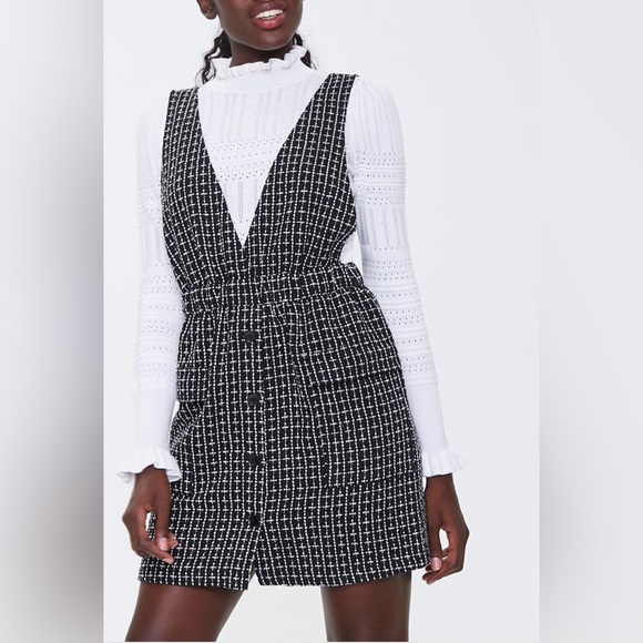 Forever 21 Dresses & Skirts - Tweed Pinafore Dress